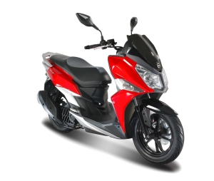 Reliable scooter cheap rent on Samos Sym JET14 125cc
