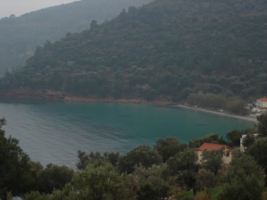 Kerveli strand aan de oostkant van Samos. Kerveli strand aan de oostkant van Samos
